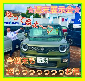 今週末は週末展示会！！！